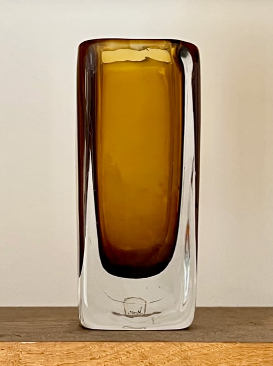 Small Glass Vase by Vicke Lindstrand for Kosta Boda, Sweden 1960s